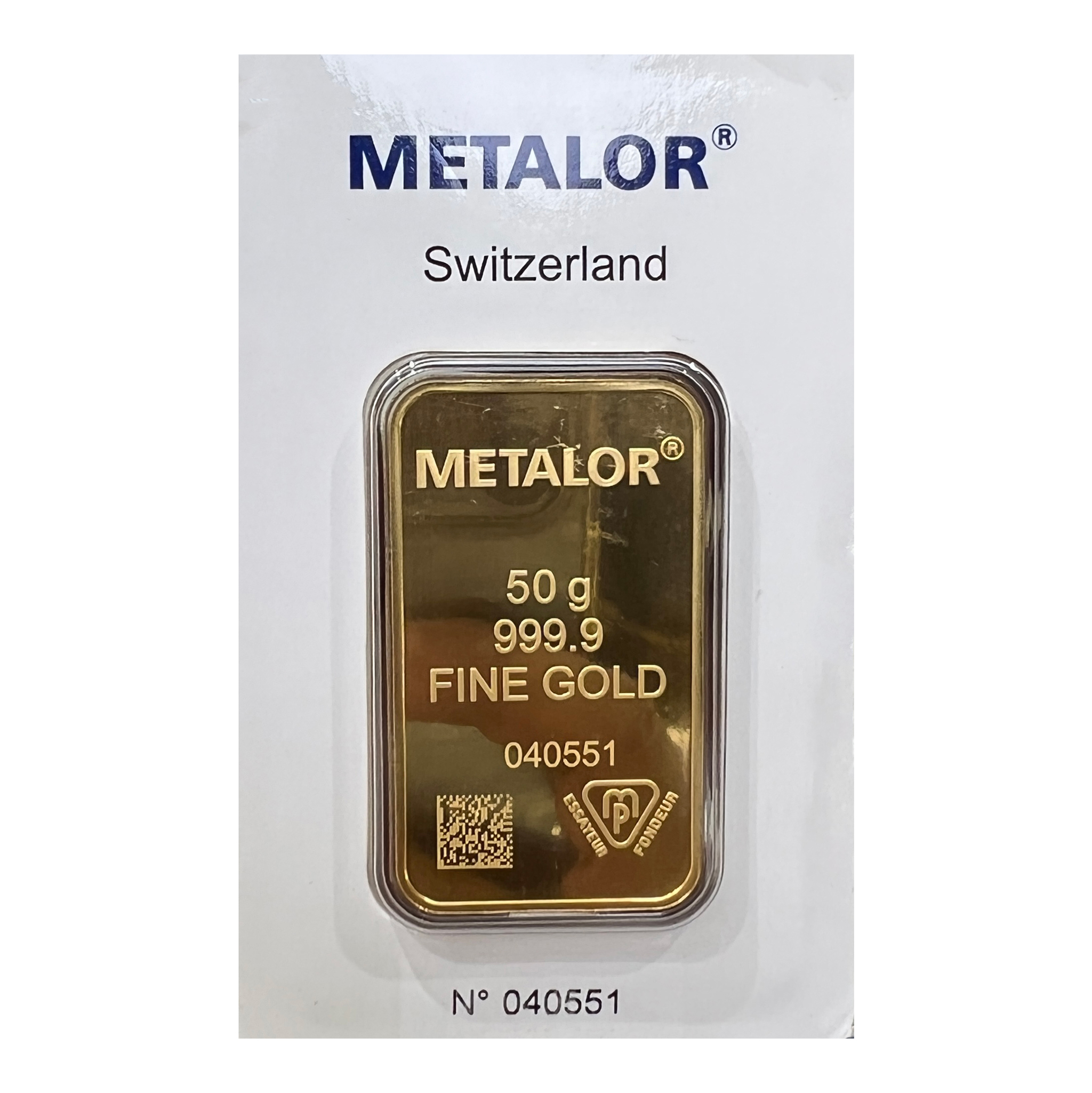 50g Metalor Gold Bar - Bullion & Storage